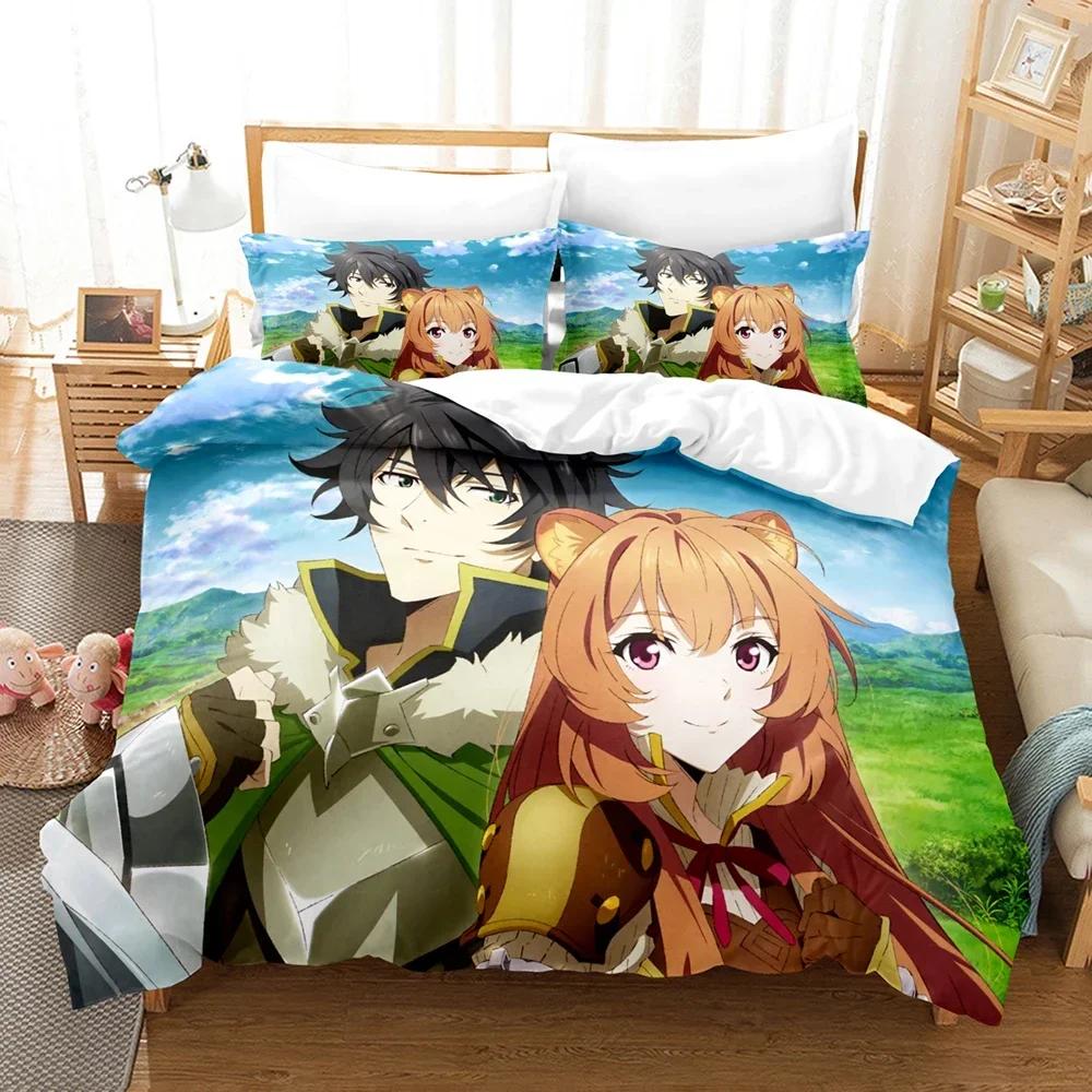 3D Print The Rising Of The Shield Hero Comfortable Duvet Cover Pillowcase Bedding Set Children Bedroom Decoration Home Textile