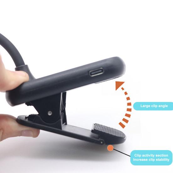 Лампа для чтения с регулируемой яркостью, платная, выдвижная, с двойной головкой, освещение без мерцания, тип-C, 14 светодиодов, янтарный светильник для книг, товары для дома