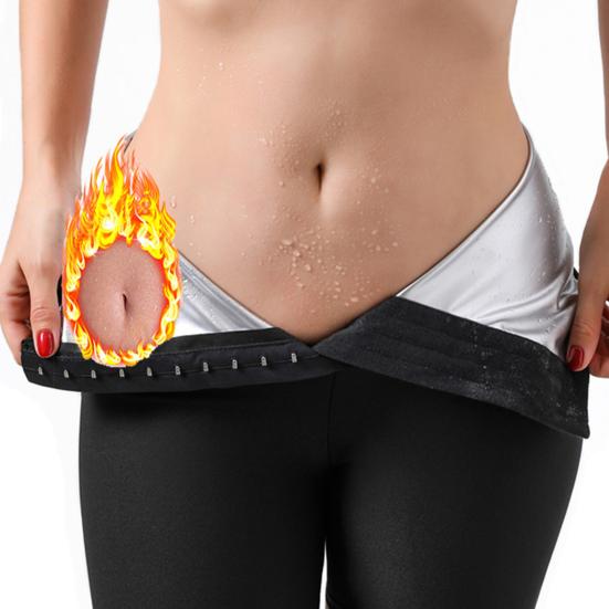 Женские брюки для сауны, однотонные леггинсы для похудения, шорты для похудения, формирователь тела для тренировок, шорты