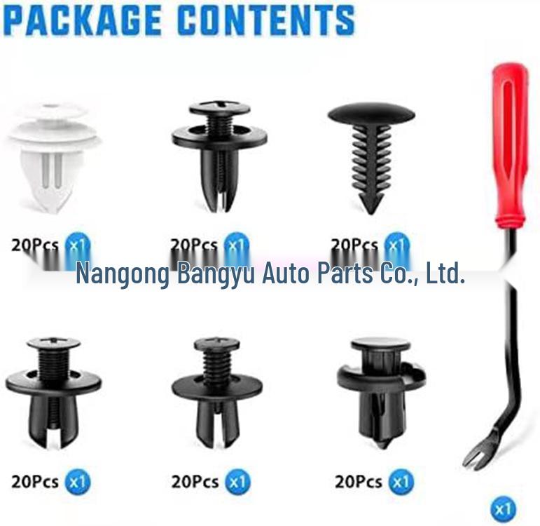 120 шт. Кнопок для Toyota: Бампер, Дверная панель, Радиатор, Винт, Сиденье.