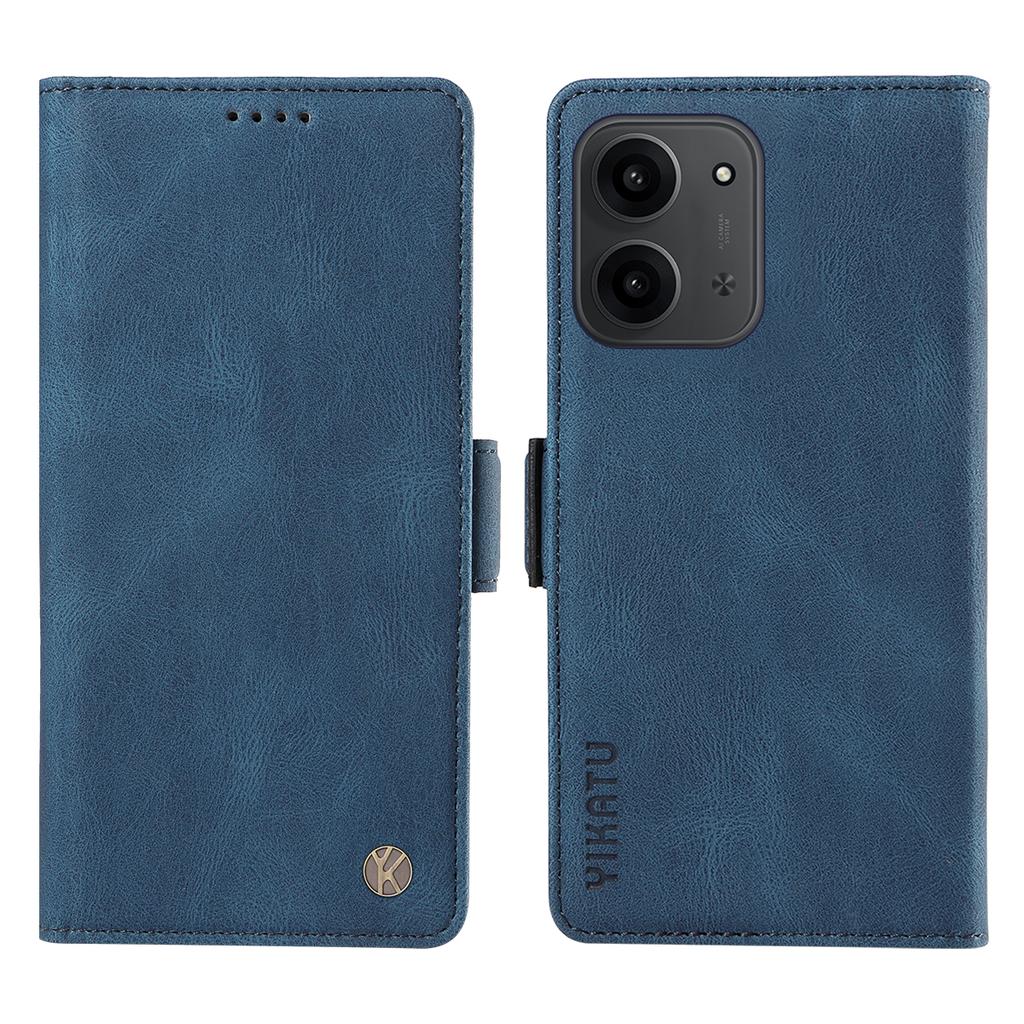For Xiaomi Redmi 15C 4G (173mm) Leather Case YIKATU YK-005 Skin-touch Feeling Wallet Phone Cover