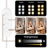 Makeup Mirror LED Light Bulbs Vanity Lights USB Bathroom Dressing Table Lighting Adjustable brightness and colour temperature
