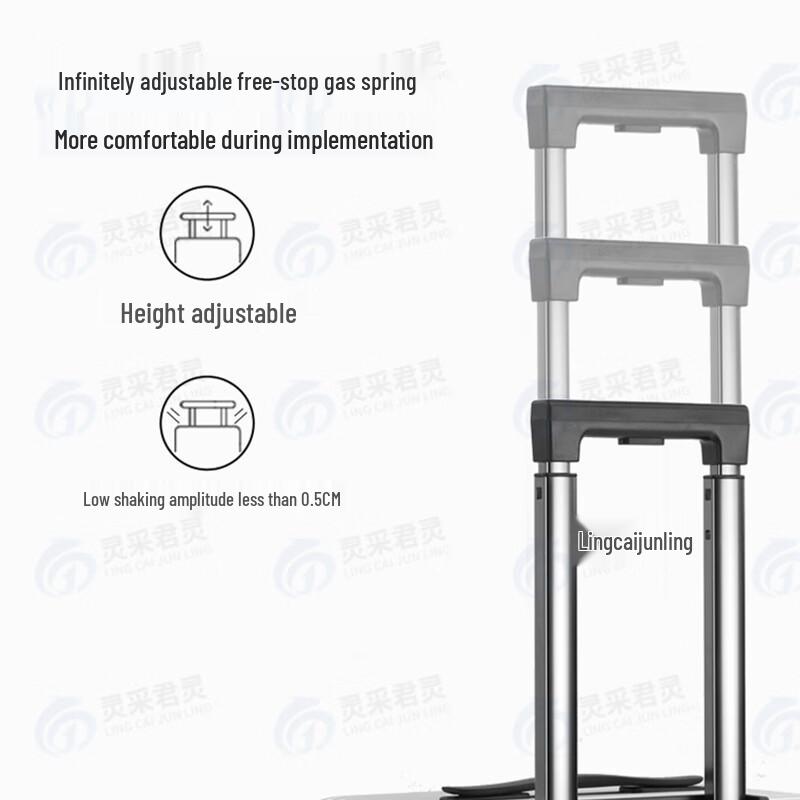 Lingcai Junling Aluminum-Magnesium Alloy Hardside Luggage