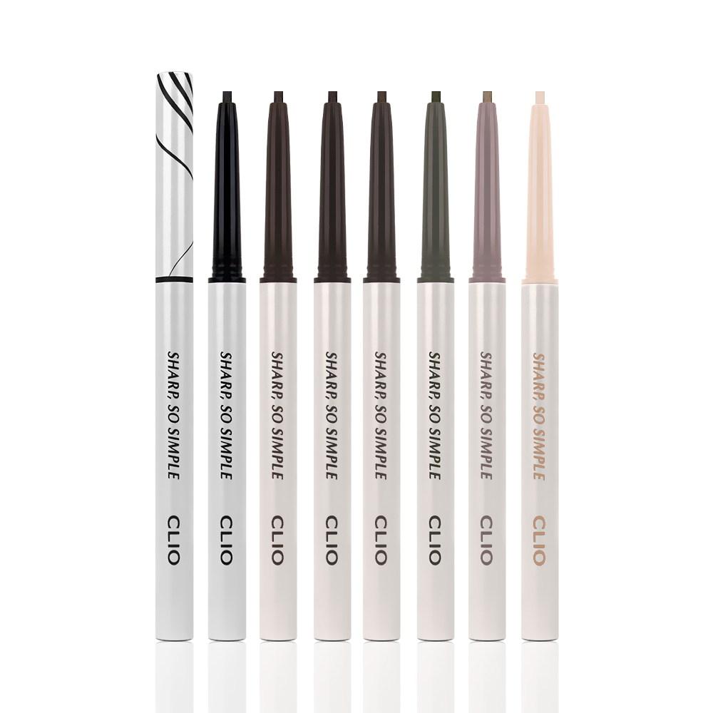 Clio Sharp So Simple Waterproof Pencil Liner, No. 01 Black, 2 Pcs.