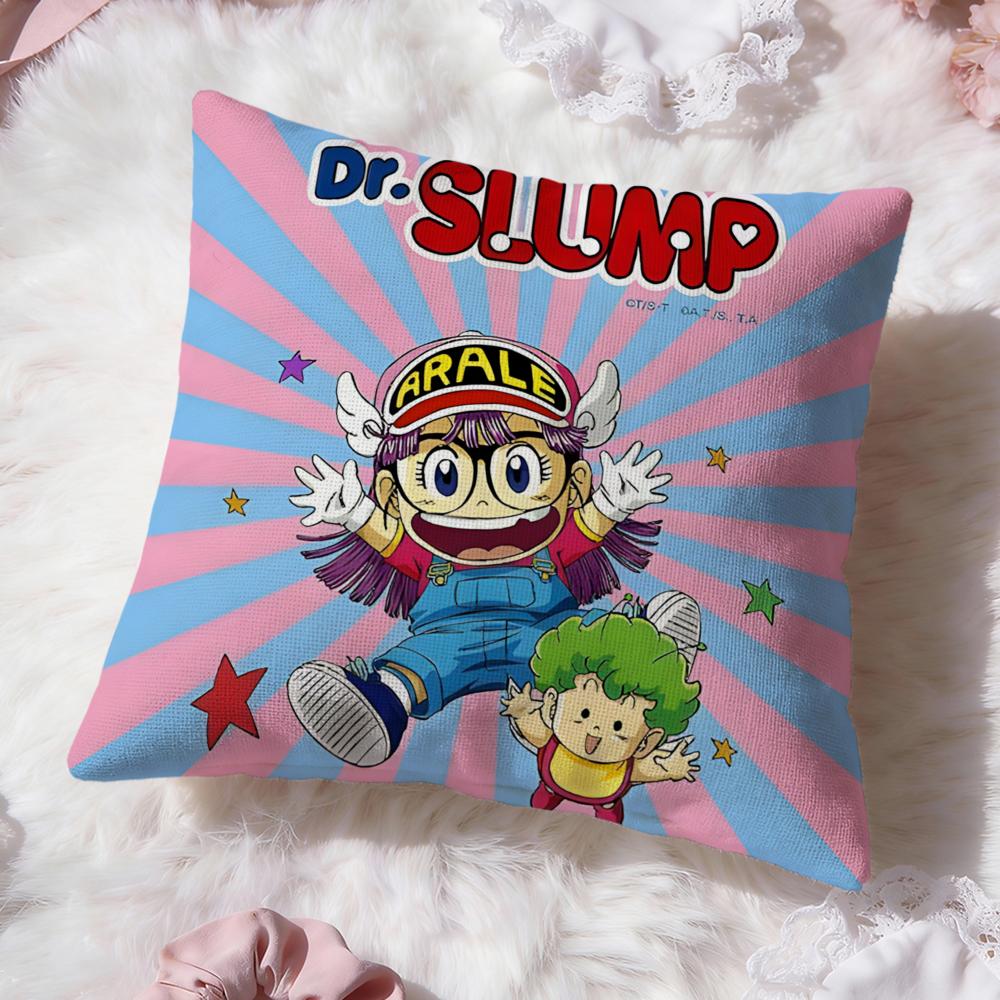 Аниме Д-Доктор. Чехол для подушки SlumpS Премиум-комфорт Двусторонний чехол для подушки - Дизайн "Два в одном" для любой комнаты и салона автомобиля