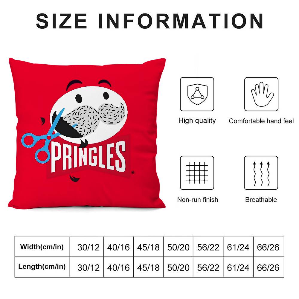 Классическая наволочка бренда P-Pringles из плюшевой ткани, мягкая, с двусторонней печатью, чехол для диванной подушки, декоративные чехлы для подушек