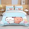 New Bubu Dudu Cartoon Cute Bear Kawaii Christmas Gift King Twin Double Boys Bedding Set Microfiber or Polyester Duvet Cover Set