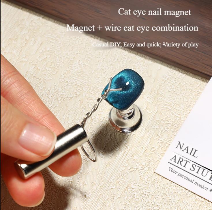 Волшебная магнитная доска в форме сердца с полосками Инструмент для дизайна ногтей УФ-гель-лак для ногтей «кошачий глаз»