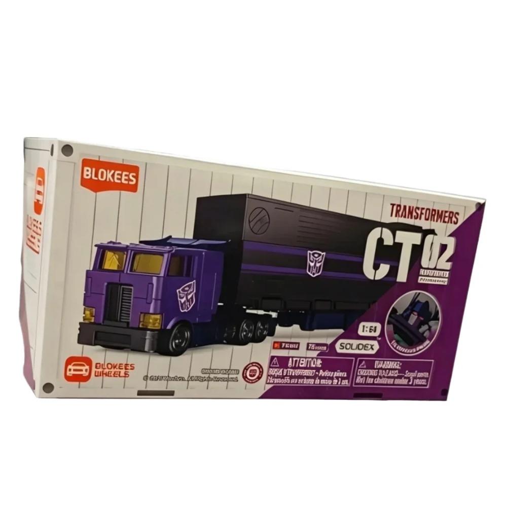Original Transformers Blokees Wheels CT02 - Shattered Glass Optimus Prime Wheels Model Kit Ornament Collect Toys Boy Gifts