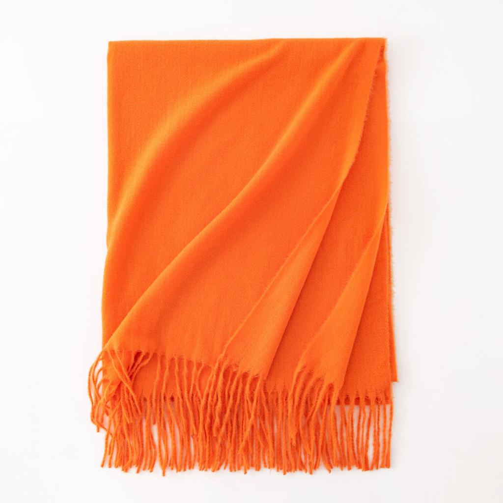 Cashmere Feel Scarf Autumn and Winter Korean Imitation Cashmere Girls High End Shawl Warm Scarf