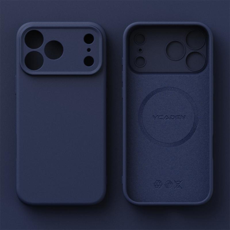 Магнитный чехол из жидкого силикона для iPhone 17 16 15 14 13 12 Pro Max Plus 17 Air Для Magsafe Беспроводная зарядка Защитная крышка