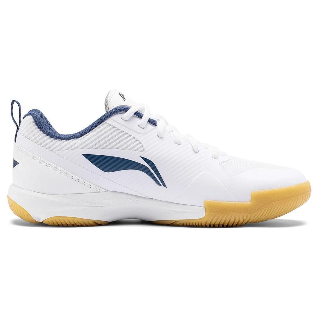 Li Ning CS16 Non-Slip Wear-Resistant Low-Top Badminton Shoes Unisex Shoes White Blue AYTS057-1