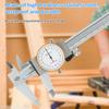 Dial Calipers High Precision Metal Vernier Calipers Shockproof Height Depth Inner Outer Diameter Tester 0-150 Mm Measuring Tools