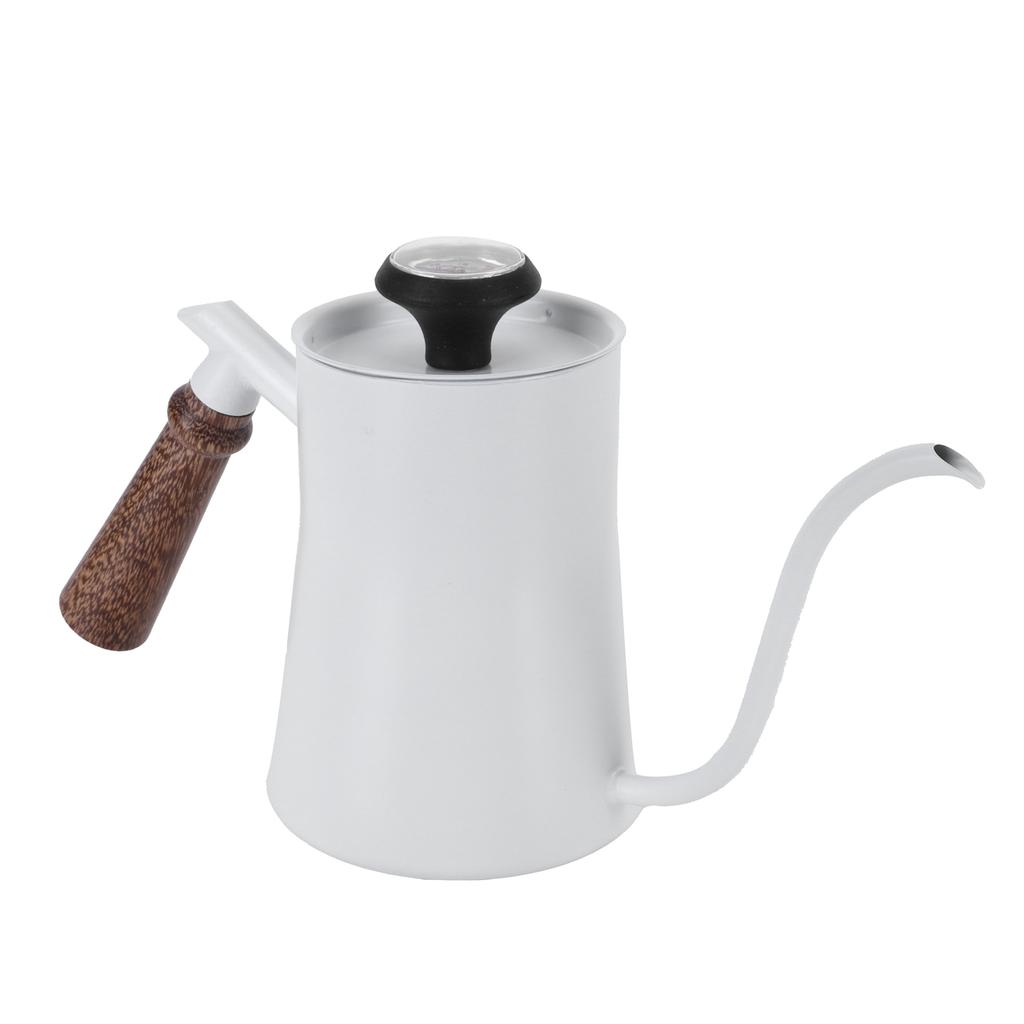 650ml Hanging Ear Hand Coffee Pot Stainless Steel Drip Type Coffeeware Tool with Thermometer