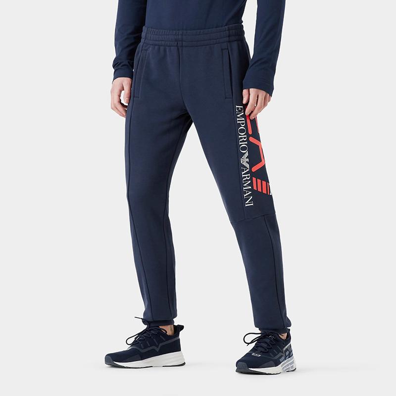 EMPORIO ARMANI EA7 SS23 Knitted Sweatpants Men's Marine Blue 3RPP56-PJLSZ-1554