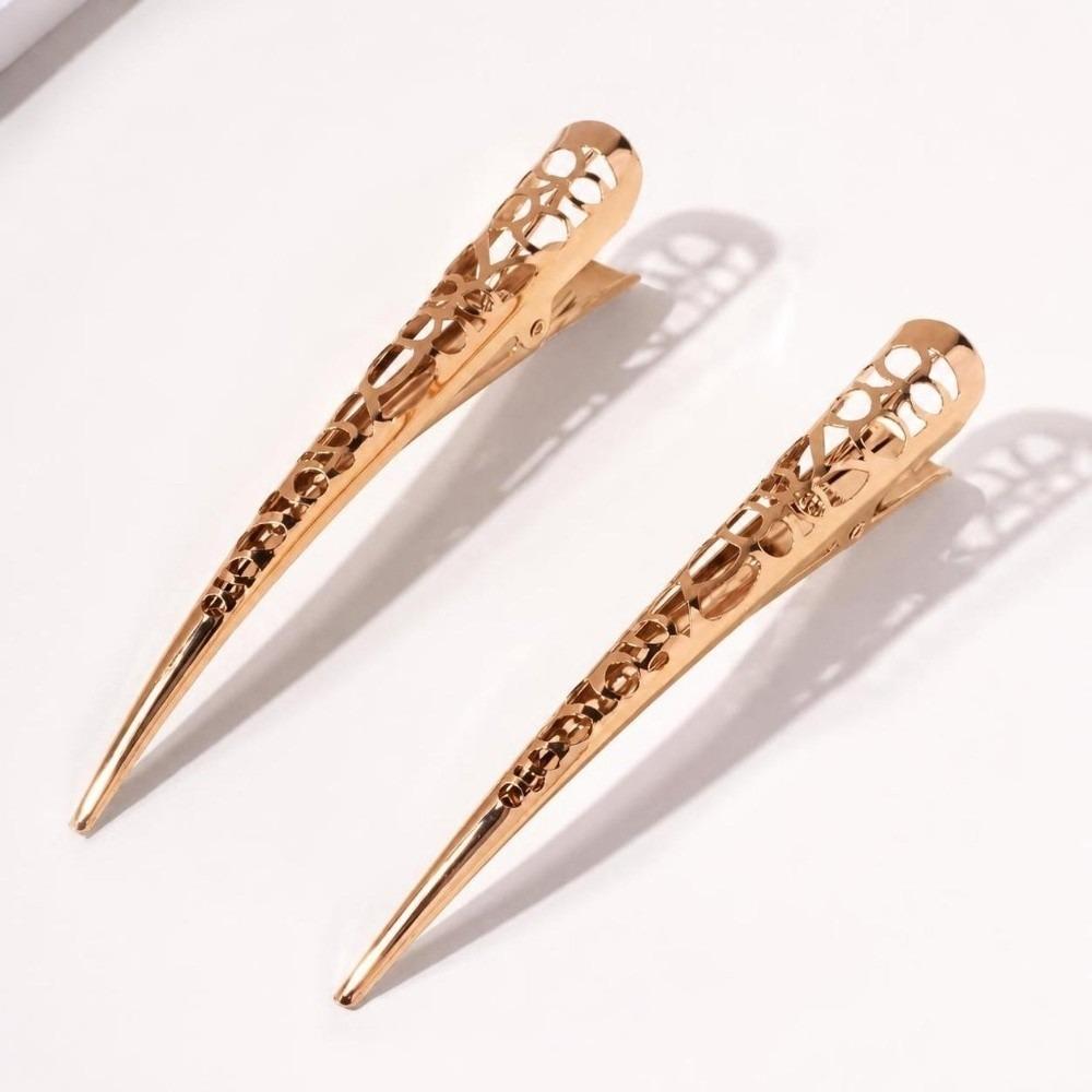 1 Pair 13cm Length Horn Hair Clamps Beak Shape Duck Teeth Hair Clips for Hair Styling