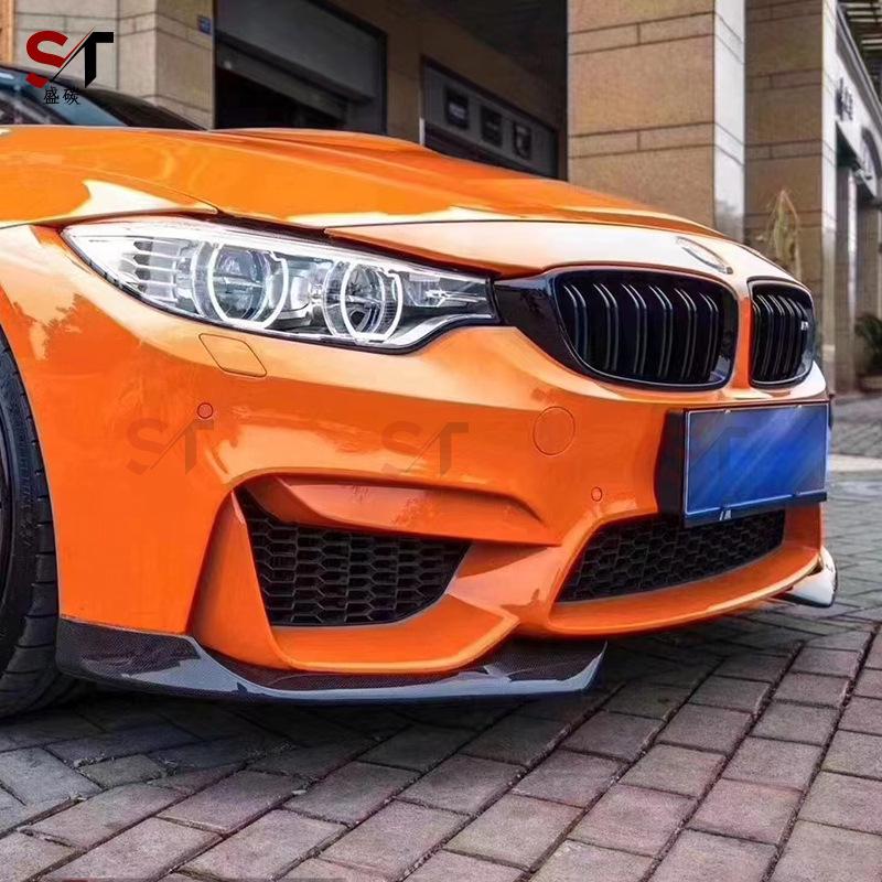 Защитная накладка на угол переднего бампера из углеродного волокна для BMW M3/M4 F80/F82.