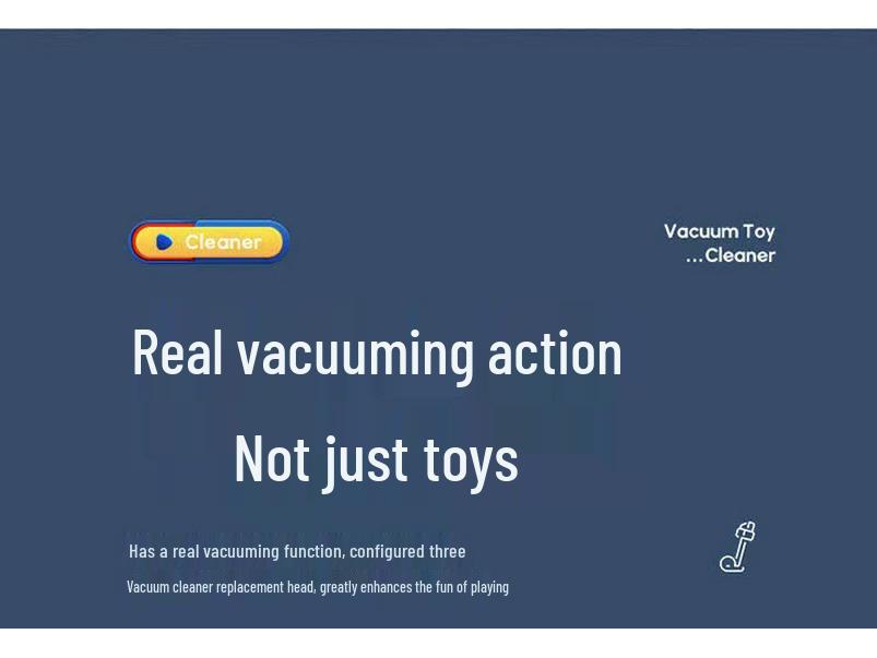 Детский электрический игровой пылесос - Интерактивные игрушки для уборки