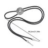 Elegant Bolo Tie with Engraved Pendant Cowboy Carving Necktie Western Necklace Cool Bola Tie Western Cowboy Costume