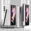 Полная защита переднего экрана защитная пленка чехол для Samsung Galaxy Z Fold 4 Fold3 Fold4 Fold2 Fold 3 2 Zfold3 5g S Pen чехлы