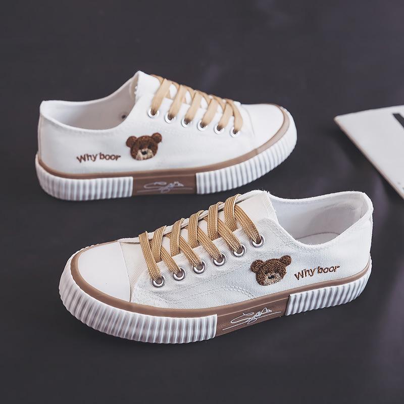 Обувь Bear Canvas для студентов, дышащая, универсальная, повседневная, для занятий сноубордом, спортивная обувь большого размера Tide