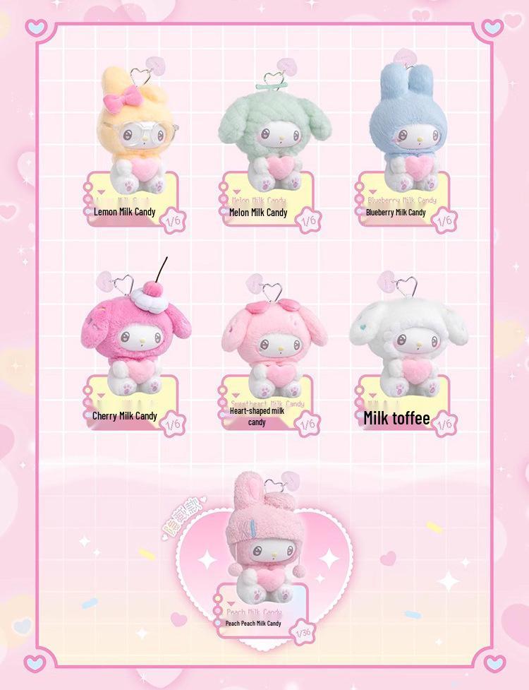 Серия «Романтическая свадьба семьи Sanrio» Милая кукла-фигурка Украшение