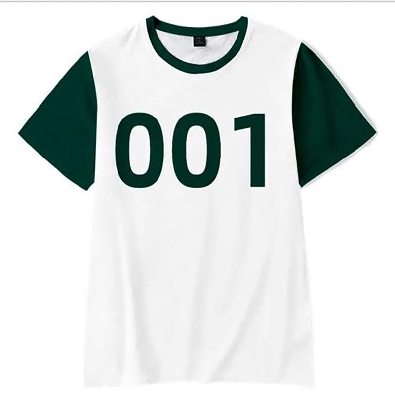 Футболка с принтом фильма ужасов «Кальмар» из Кореи, мужская и женская модная футболка с графическим принтом, короткий рукав, футболки, детская игровая футболка