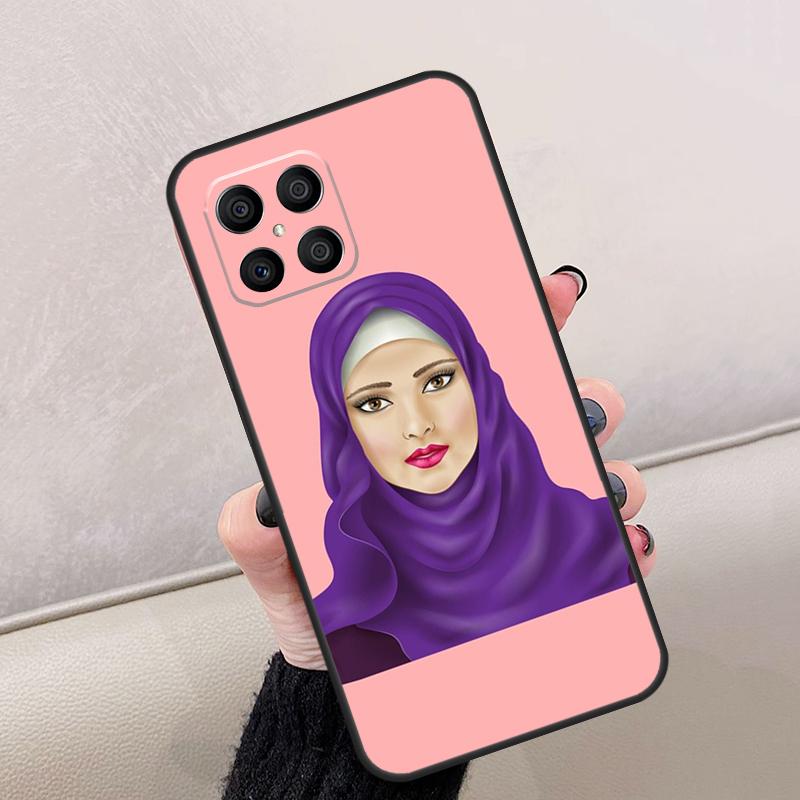 Мусульманская Исламская Арабская Девушка Хиджаб Для Honor Magic 8 6 7 Pro Чехол Для Honor 400 Lite 200 50 70 90 X8c X8b X9a X9b X9c X9d Win RT