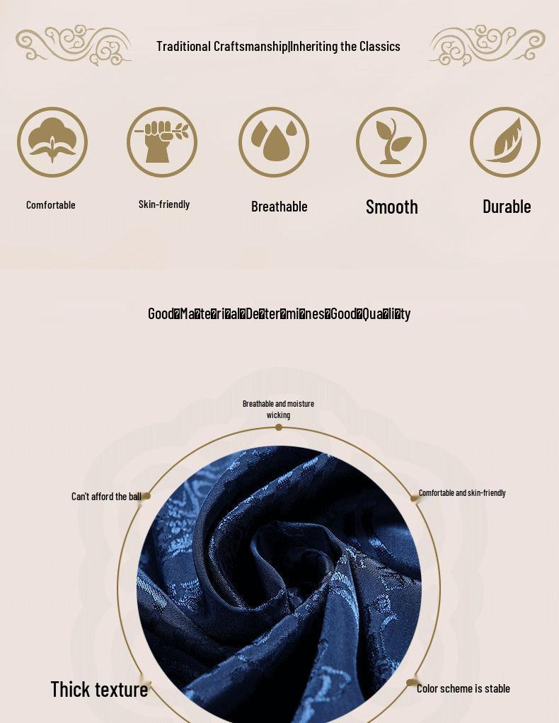 Мужской двусторонний пиджак Тан - Весенне-осенний повседневный ханьфу для папы и дедушки