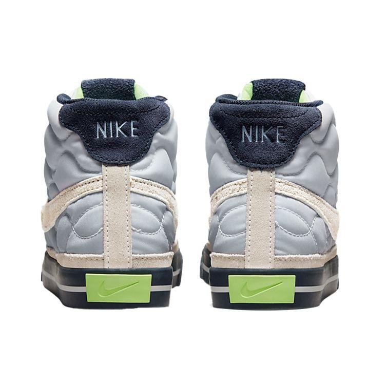 Nike Court Legacy Mid Нескользящие Прочные Высокие Кеды для Скейтбординга Женские Кроссовки Синие Белые DO2340-914