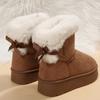 Fashion Winter Boots Fur Women's Snow Boots Low-top Warm Fur Shoes Fashion Women's Winter Short Boots Super Mini Outer Wear Non-slip