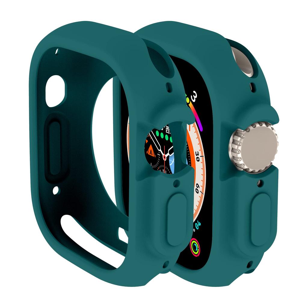 Чехол для Apple Watch Ultra3 2 49 мм Корпус Всесторонний Ударопрочный ТПУ Защитный Силиконовый Бампер Устойчивый к царапинам iwatch ultra 3 49