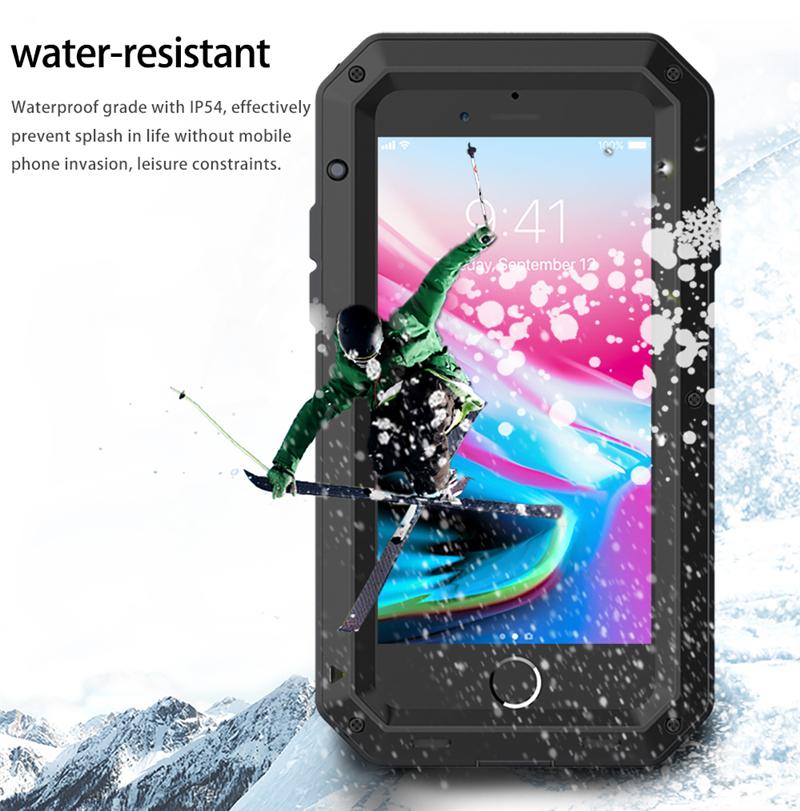 Чехол Armor Heavy Duty Protection Case для iPhone 16 15 Pro Max 7 8 Plus XR X Xs 11 12 13 Pro Max 14 Plus SE 360 Metal Tank Outdoor Противоударный чехол