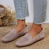 Large Size Lazy One-Pedal Casual Shoes Square Head Flat Bottom Hollow Fly-Woven Solid Color Single Shoes