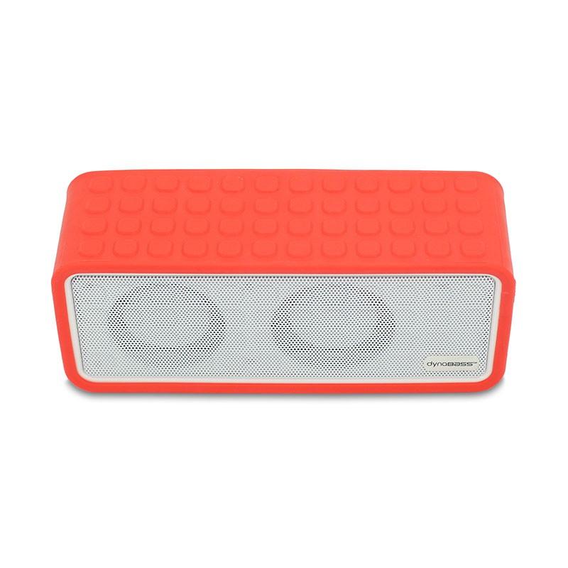 Dynabass - Powersound Red - Enceinte Bluetooth Stéréo - Powerbank 3000mah - 6w - Nfc - Silicone Protecteur