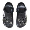 Crocs Классические клоги Devil's Eye Graffiti Универсальные Удобные и Простые Дырявые Туфли Унисекс Черные