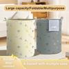 Foldable Toy Storage Organizer Waterproof Laundry Storage Bucket Bathroom Accessories