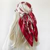 Silk Scarf Large Square Scarf Women's New 90cm Headband Satin Scarf Satin Scarf Sateen Large Square Scarf Printed Shawl