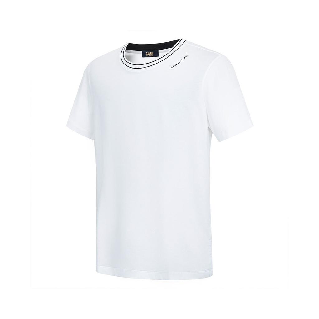 [Collar Contrast Classic Version] 26 Spring/Summer Brand Letter Premium Men's Round Neck Short Sleeve T-shirt