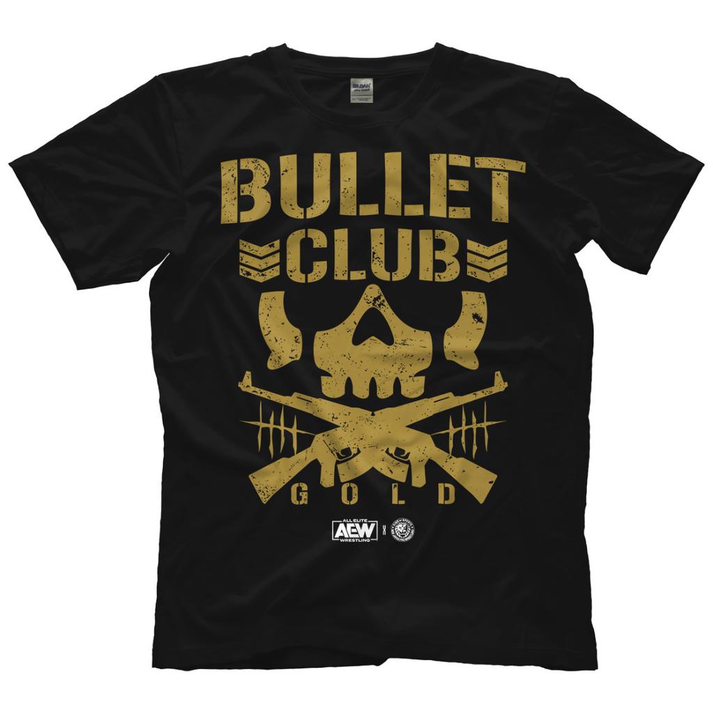 AEW X NJPW - Bullet Club Gold Официальная футболка AEW