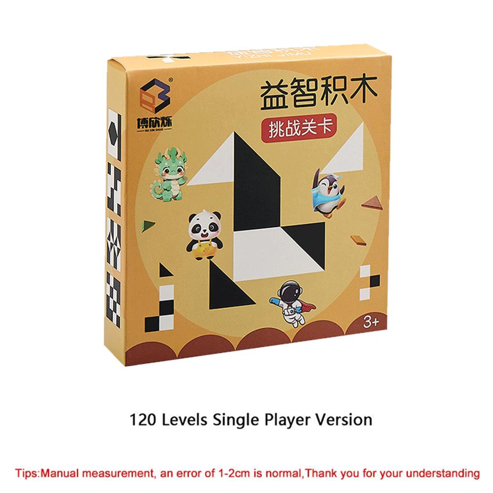 Children'S 120 Level Hidden Block Puzzle Board Game Abs Enhances Logic And Spatial Reasoning Suitable For 6Years Old