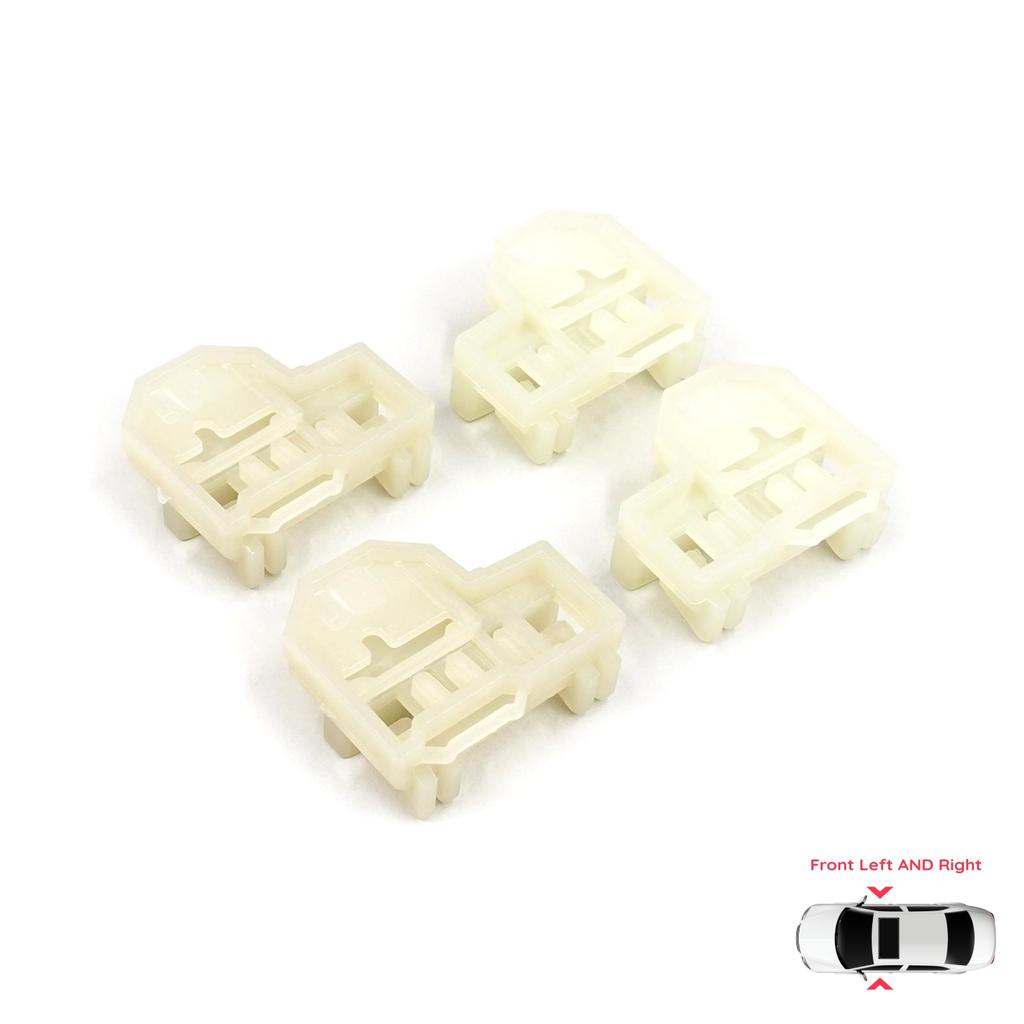 V1EWR46+V1EWR47 Window Regulator Guide Clips Front for Pontiac Grand Am Sunfire Oldsmobile Alero Cutlass Chevrolet Cavalier Malibu
