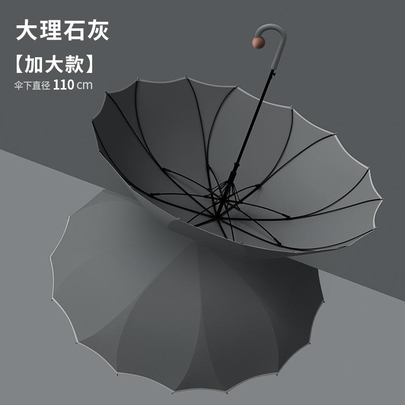 Автоматический зонт с длинной ручкой на 16 спиц, ветрозащитный, серия «Коричневый нос»