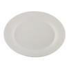 Assiette Plate Blanc Rond Porcelaine (27 X 27 Cm)