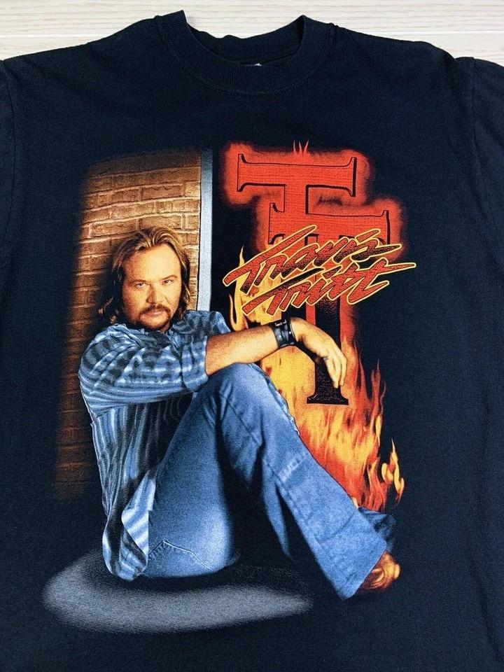 Travis Tritt Tour Country Music Unisex Black T-shirt Q4565