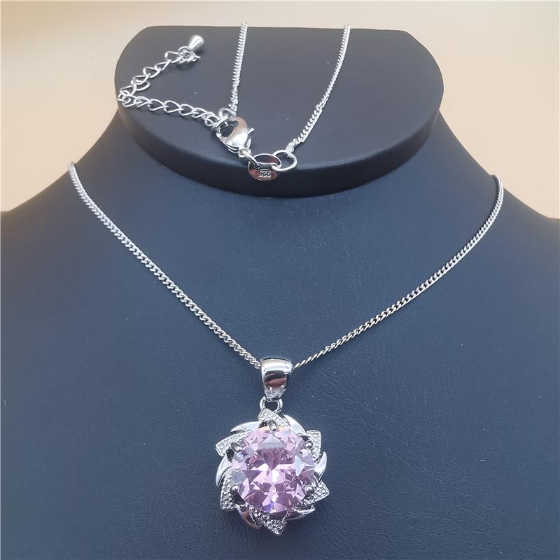 Комплекты украшений из натурального циркона, серебро 925 пробы, женские свадебные украшения, серьги, браслеты, кольца, комплект с подвеской и ожерельем