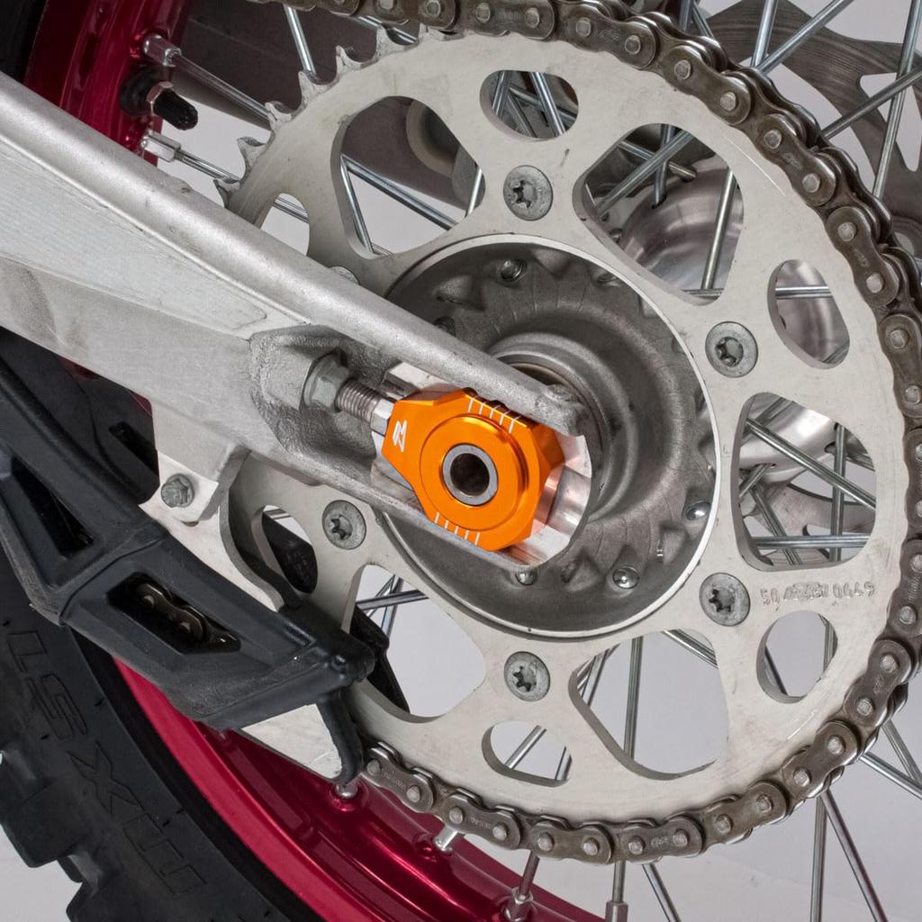 ZETA RACING KTM 125-530EXC/EXC-F/XC-W/XCF-W Задний кронштейн оси оранжевый Dirt Freak