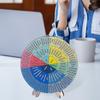 Feelings Wheel Wood Emotion Regulation Chart with Stand Mental Health Emotions Therapy Tool for Classroom Office Desk Decor