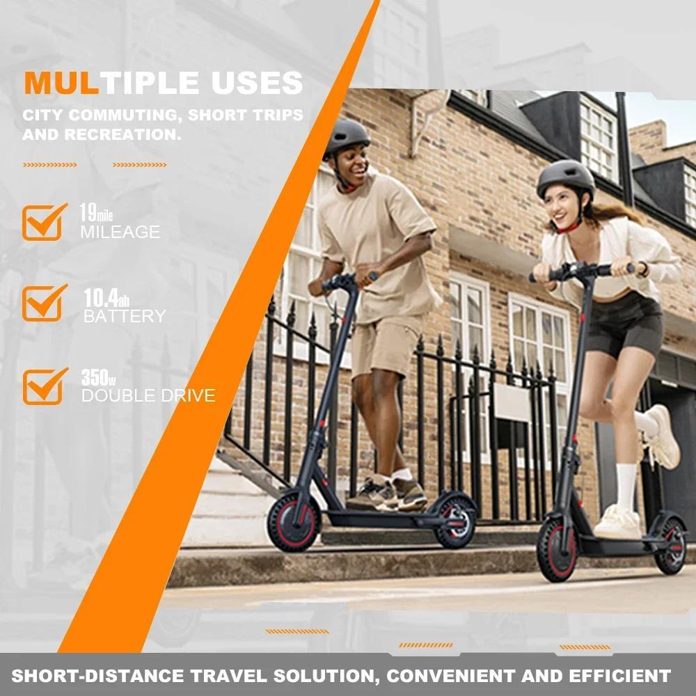 New E-Scooter FREEBOY J-03 Adult Electric Scooter 350W Foldable Escooter 36V10.4AH Battery Electric Skateboard 8.5 Inch Tire.