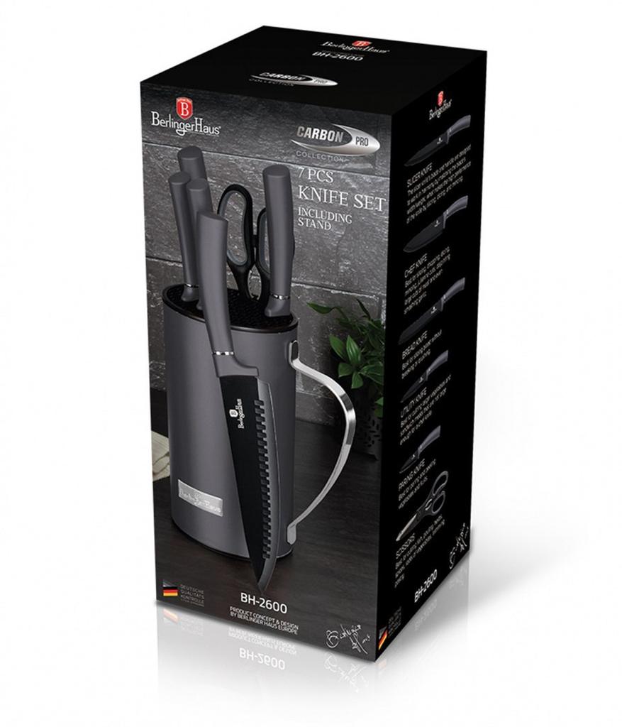Zestaw noży berlinger haus bh-2600 w stojaku lumarko!